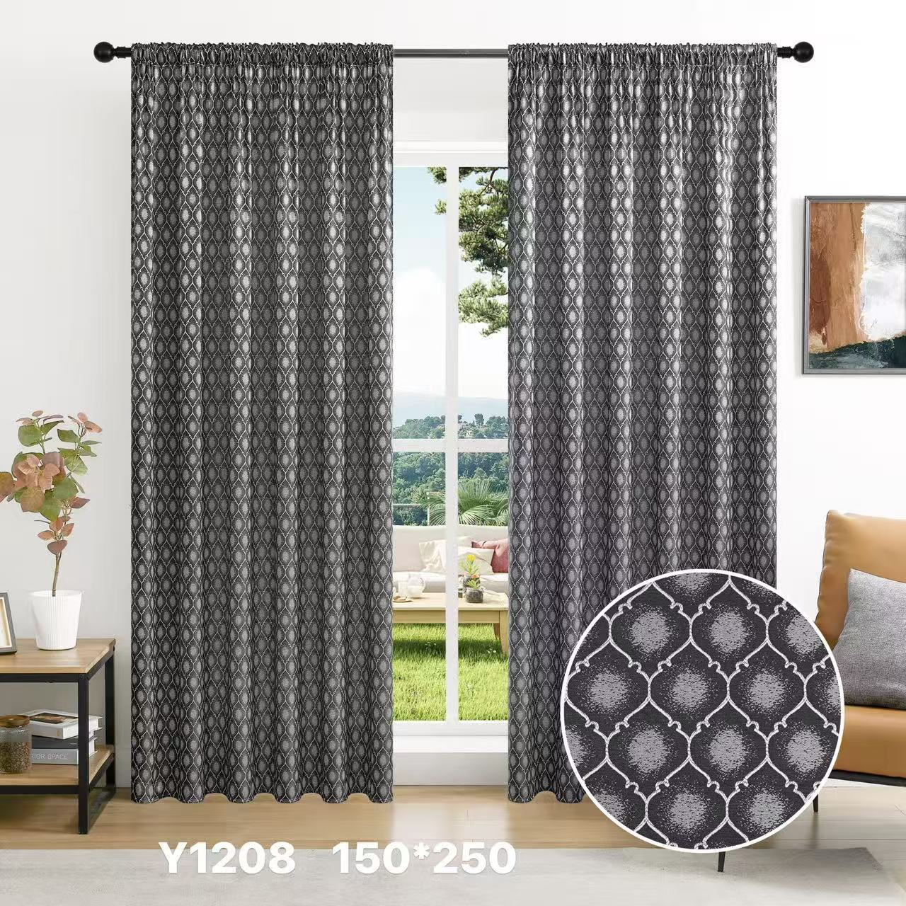 Blackout Curtain 150x250cm Modern Pattern