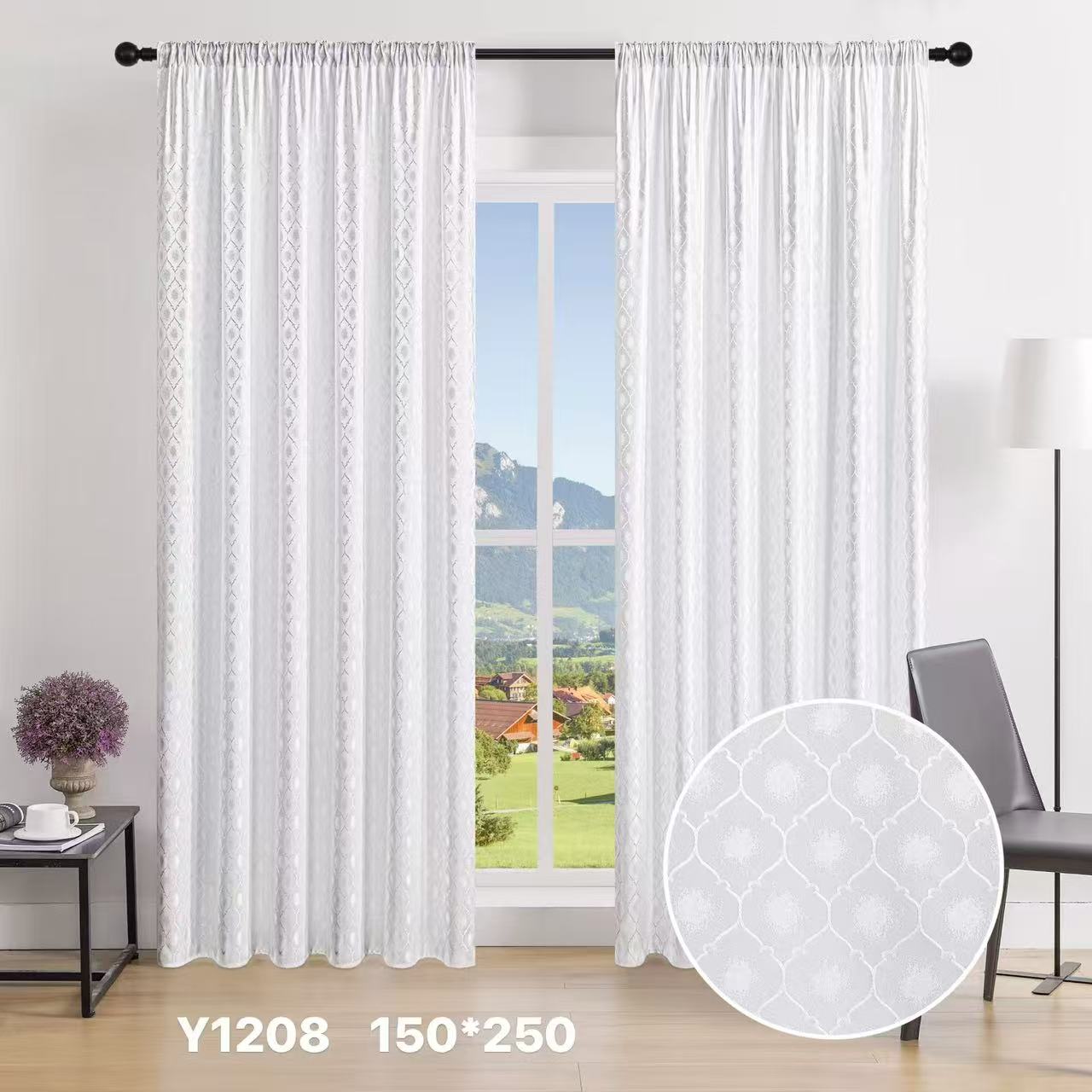 Blackout Curtain 150x250cm Modern Pattern