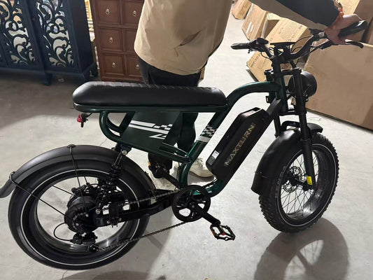 ⚡️ Onesport W66 Electric Bike – Cafe Racer Style | 20" Fat Tires | 650Wh